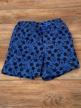 Gap Disney Blue Mickey Mouse Drawstring Shorts. Boys Size 2T.